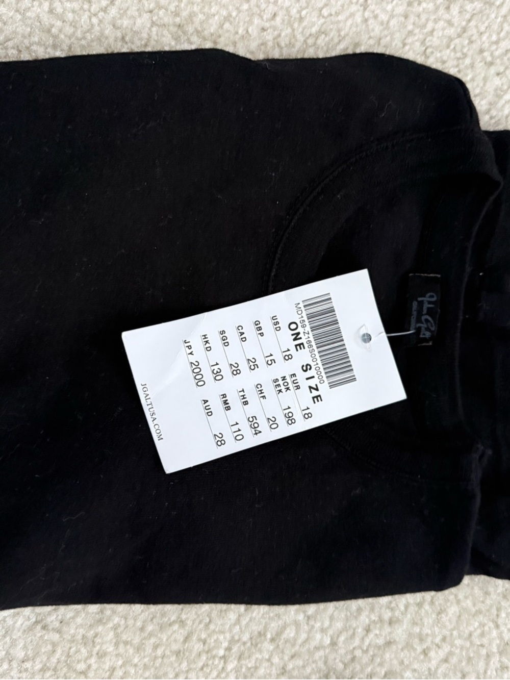 NWT Brandy Melville Light Blue Crew Neck Top - Picture 4 of 4